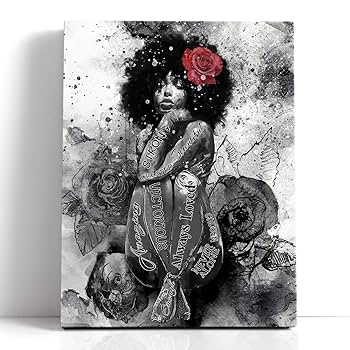 絵画　アート　美術作品　アフリカの女性 Amazon.co.jp: DOARTDO カラフル 壁 キャンバス 装飾 アフリカ